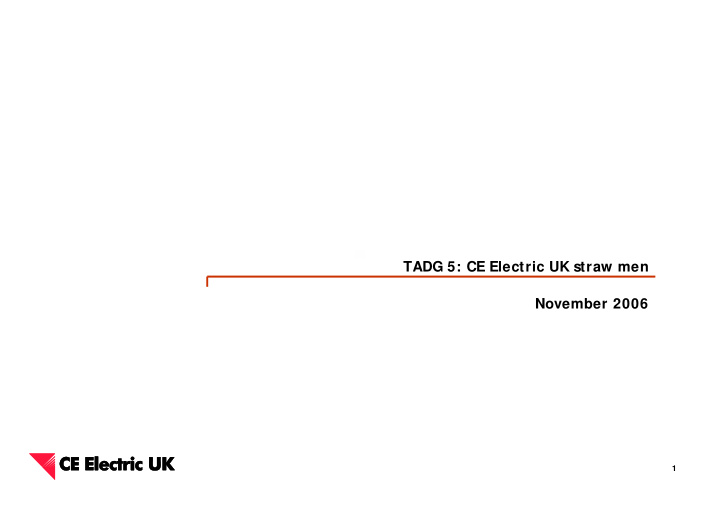tadg 5 ce electric uk straw men november 2006