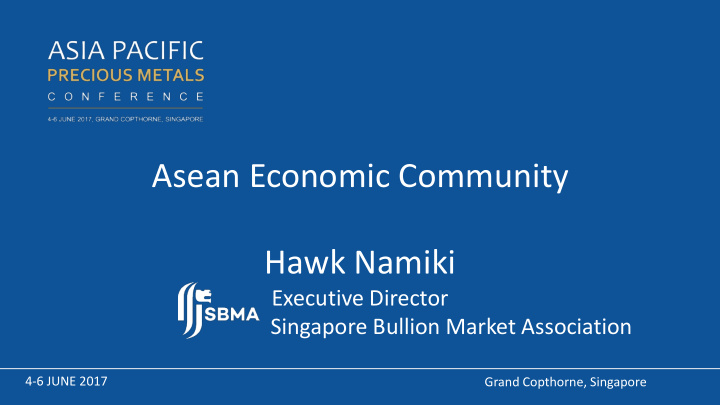 asean economic community hawk namiki