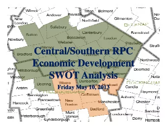 Central/Southern RPC  Central/Southern RPC  Economic Development  Economic Development  Economic