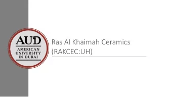 (RAKCEC:UH)  Recommendation  24.5%  Unique  Competitive  Upside  Positioning  Strong  Industrial