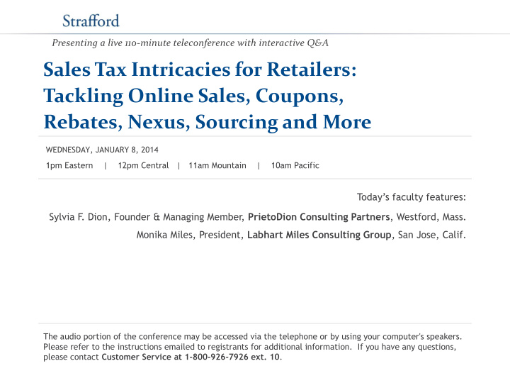 sales tax intricacies for retailers