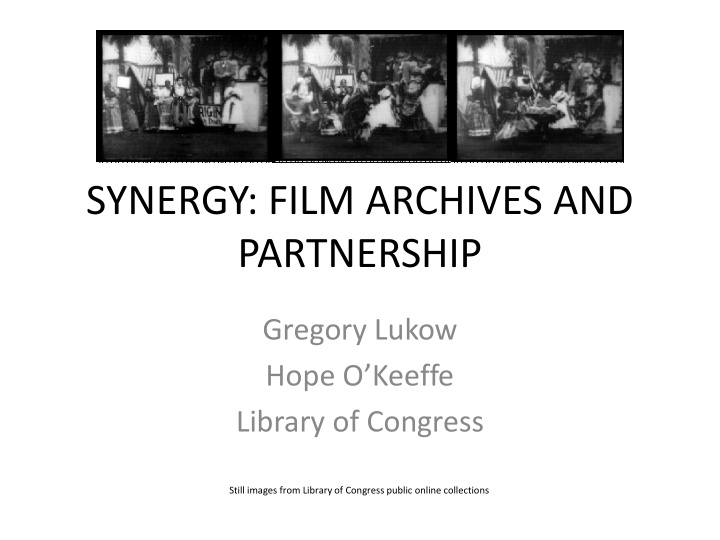 synergy film archives and partnership
