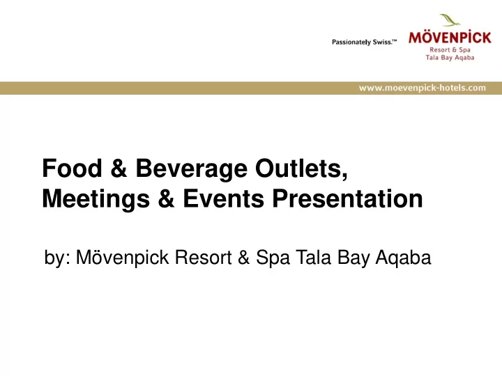 meetings events presentation
