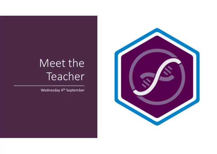 meet the teacher