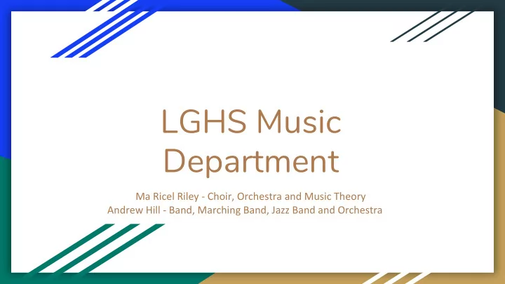 lghs music department