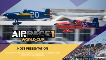 HOST PRESENTATION  OPPORTUNITY TO RAISE AWARENESS TO A GLOBAL AUDIENCE WHILE  GENERATING NEW