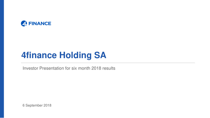4finance holding sa
