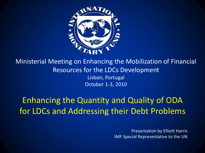 enhancing the quantity and quality of oda for ldcs and