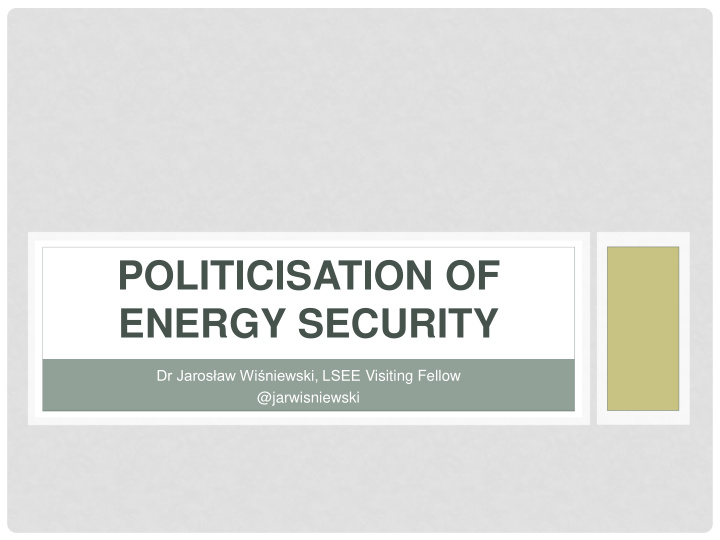 energy security