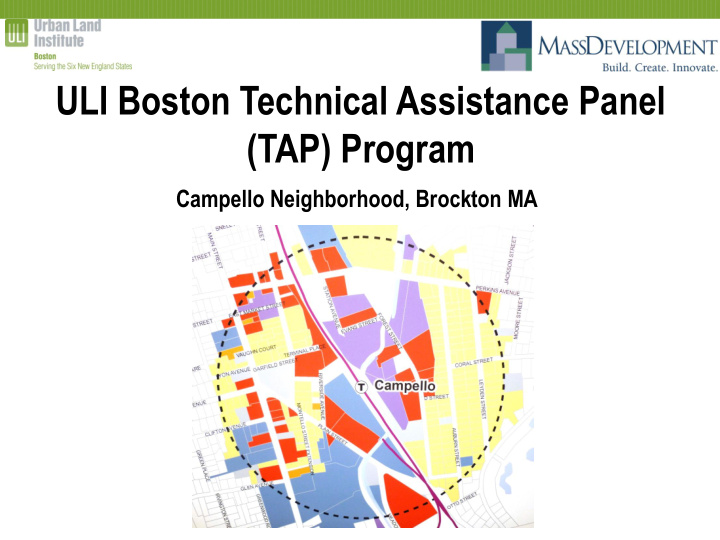 uli boston technical assistance panel tap program