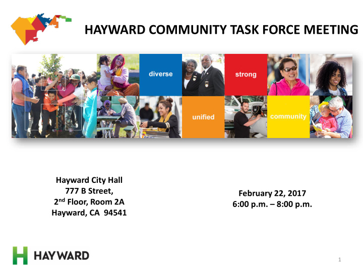 hayward community task force meeting