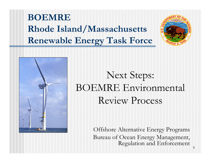 next steps boemre environmental review process