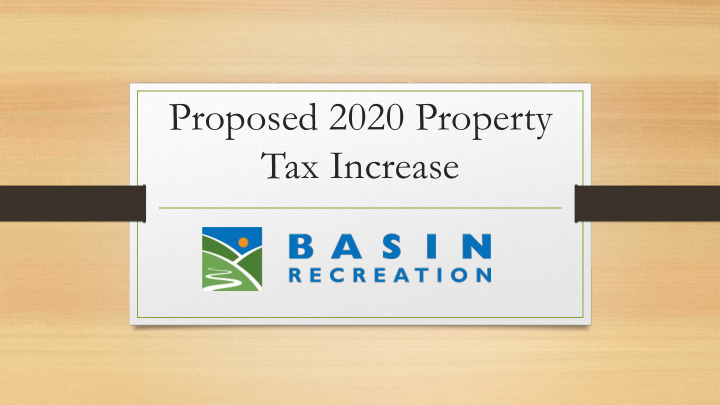 proposed 2020 property tax increase the snyderville basin