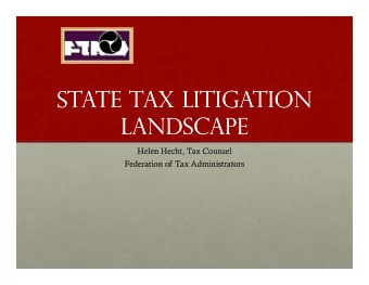 State Tax Litigation  State Tax Litigation  Landscape  Landscape  Landscape  Landscape  Helen