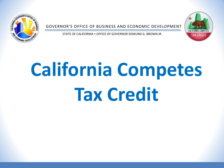 california competes tax credit