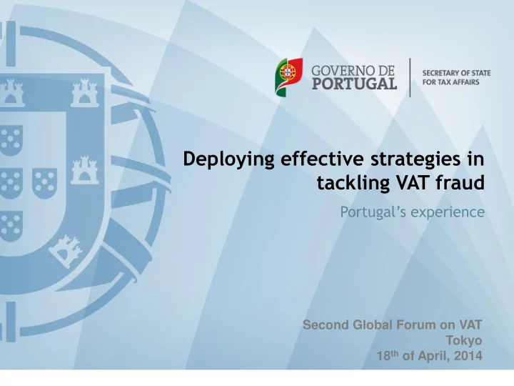 deploying effective strategies in tackling vat fraud