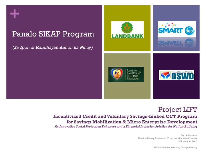 panalo sikap program s a i pon at k abuhayan a ahon ka p