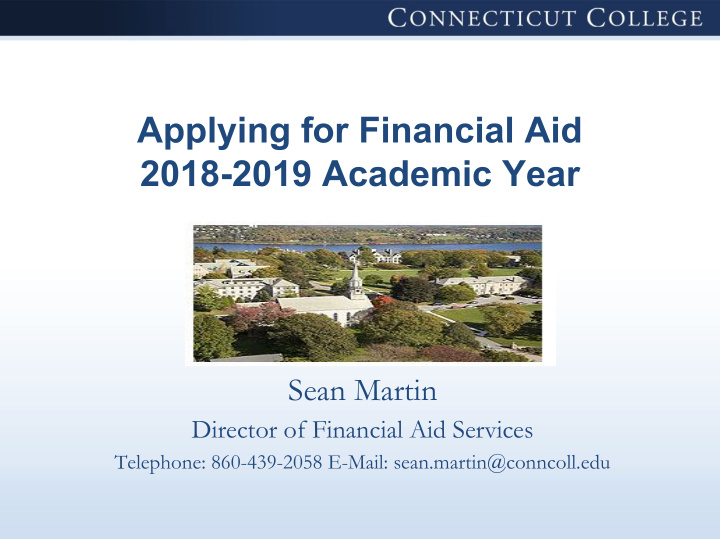 applying for financial aid 2018 2019 academic year