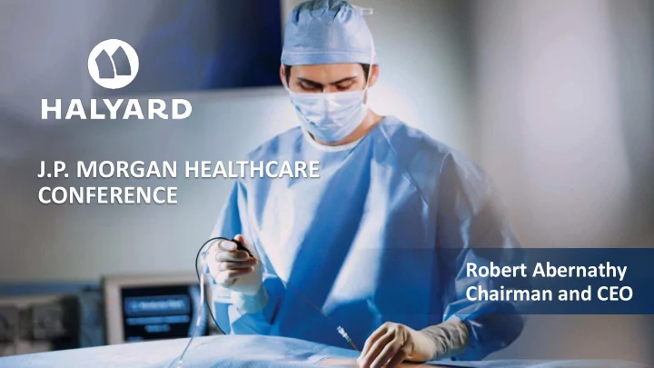 j p morgan healthcare conference