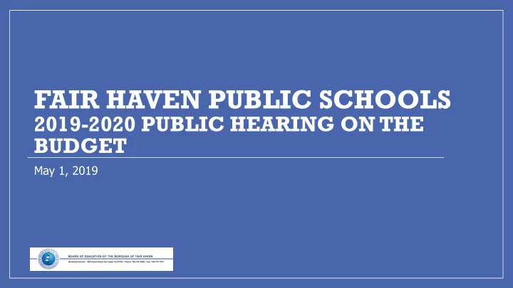 fair haven public schools