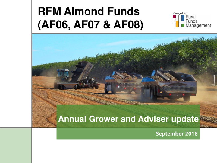 rfm almond funds