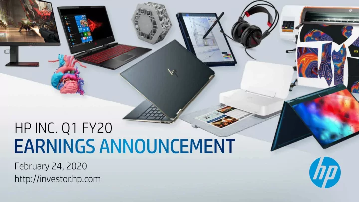 hp inc q1 fy20