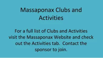 National Latin Honor Society (NLHS)  The mission of the Massaponax Latin Honor Society is to
