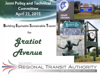 Avenue A GENDA  NDA  Welcome / Introductions  Transit Lingo  Overview of RTA  Role of