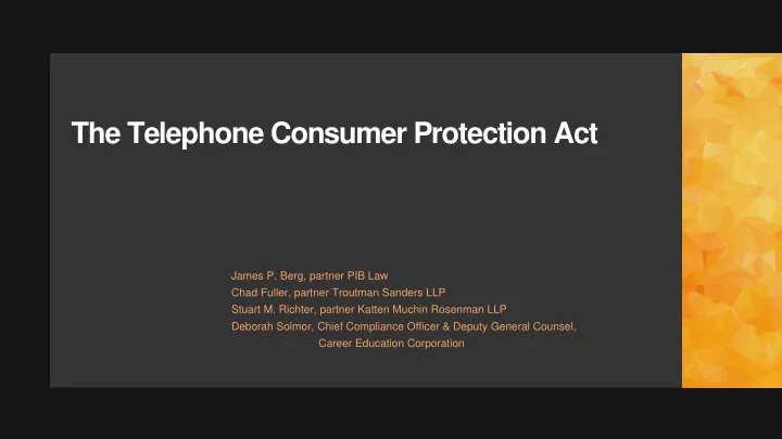 the telephone consumer protection act