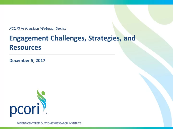 engagement challenges strategies and