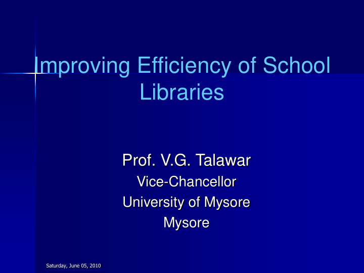improving efficiency of school libraries