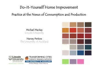 Do  Do-It  It-Yo  Yourse  self  f Home Improvem  emen  ent  Practice  Pr  e at  at th  the Nexus