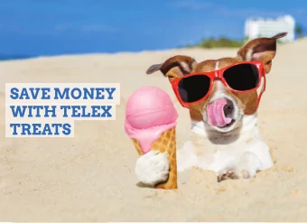 SAVE MONEY  WITH TELEX  TREATS  Just look at  some of the  amazing  savings you  can make  Telex