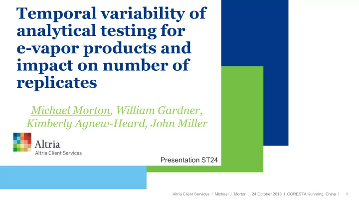 analytical testing for