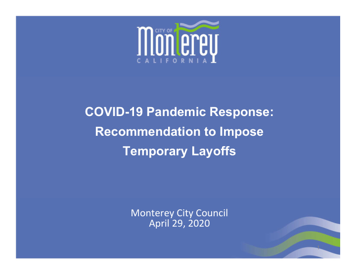 covid 19 pandemic response recommendation to impose