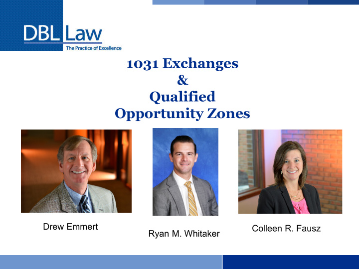 1031 exchanges qualified opportunity zones