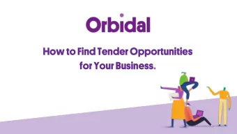 How to Find Tender Opportunities  for Your Business.  James Connor  Assistant Marketing Manager