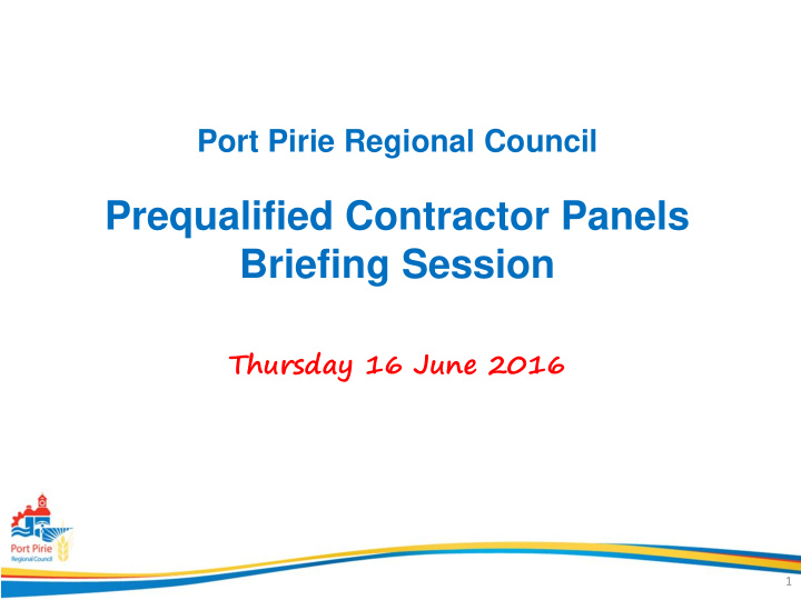 prequalified contractor panels briefing session
