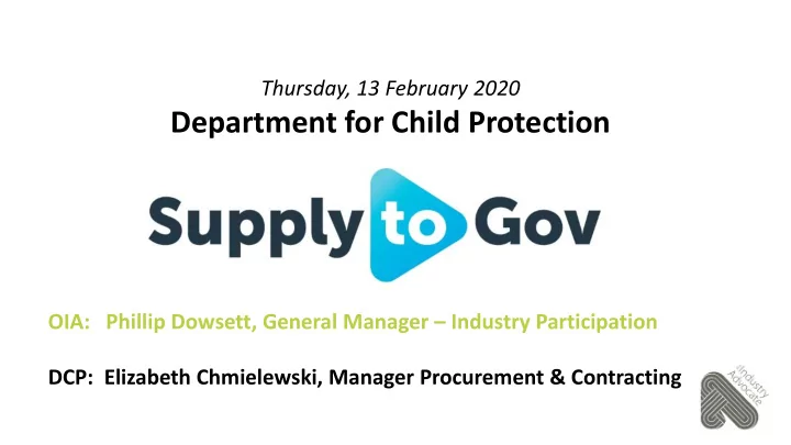 department for child protection