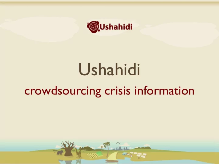 ushahidi