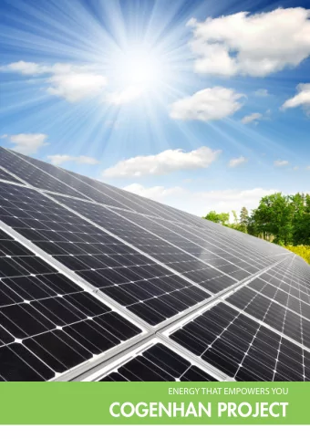 COGENHAN PROJECT  1  Company Profjle  ADVANCING TOGETHER TOWARD A SUNNY FUTURE PrimeSolar is a