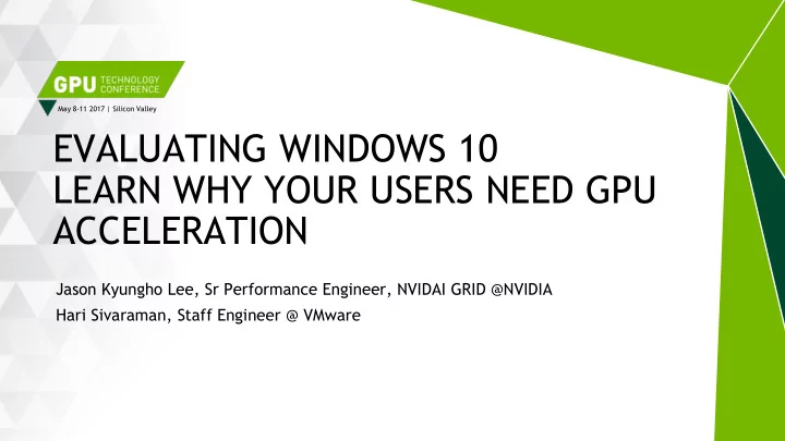 evaluating windows 10