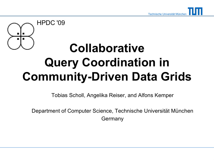 collaborative query coordination in community driven data