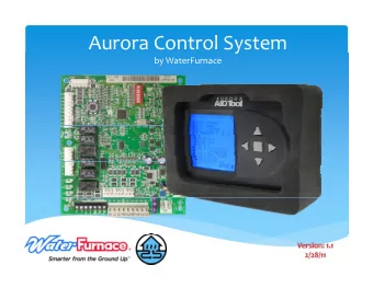 Aurora Control System  y by WaterFurnace Aurora Base Control Board Aurora Base Control Board