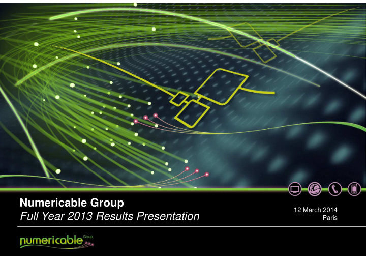 numericable group company presentation