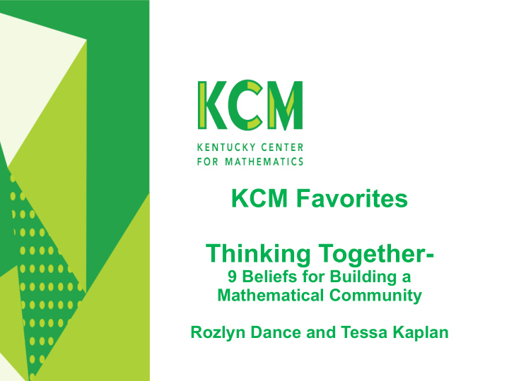 kcm favorites thinking together
