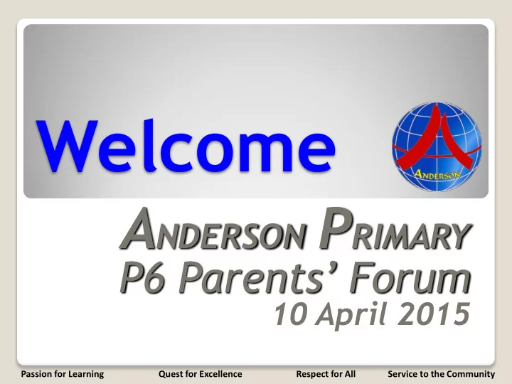 welcome