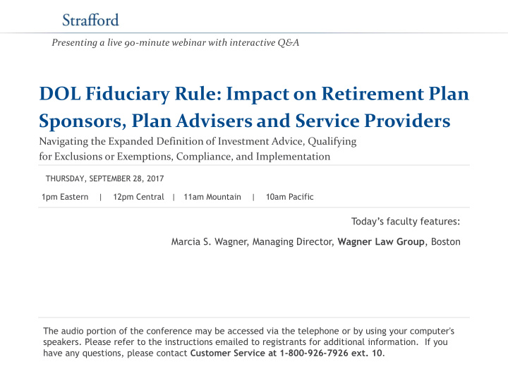 dol fiduciary rule impact on retirement plan sponsors