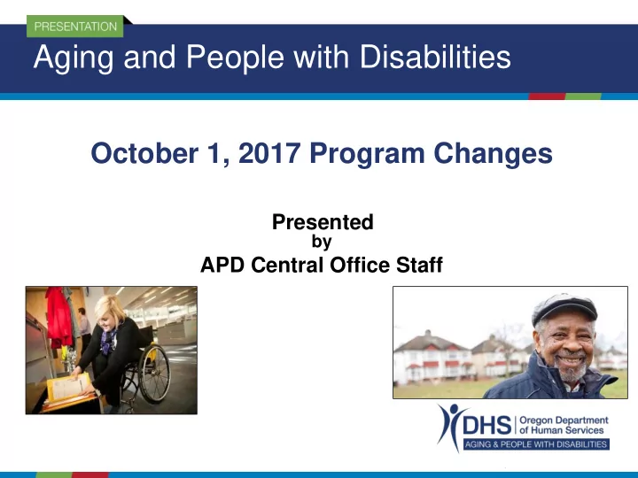 aging and people with disabilities