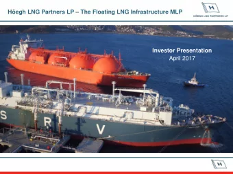 Investor Presentation  3Q16 Financial Results  April 2017  November 17, 2016  Forward-Looking